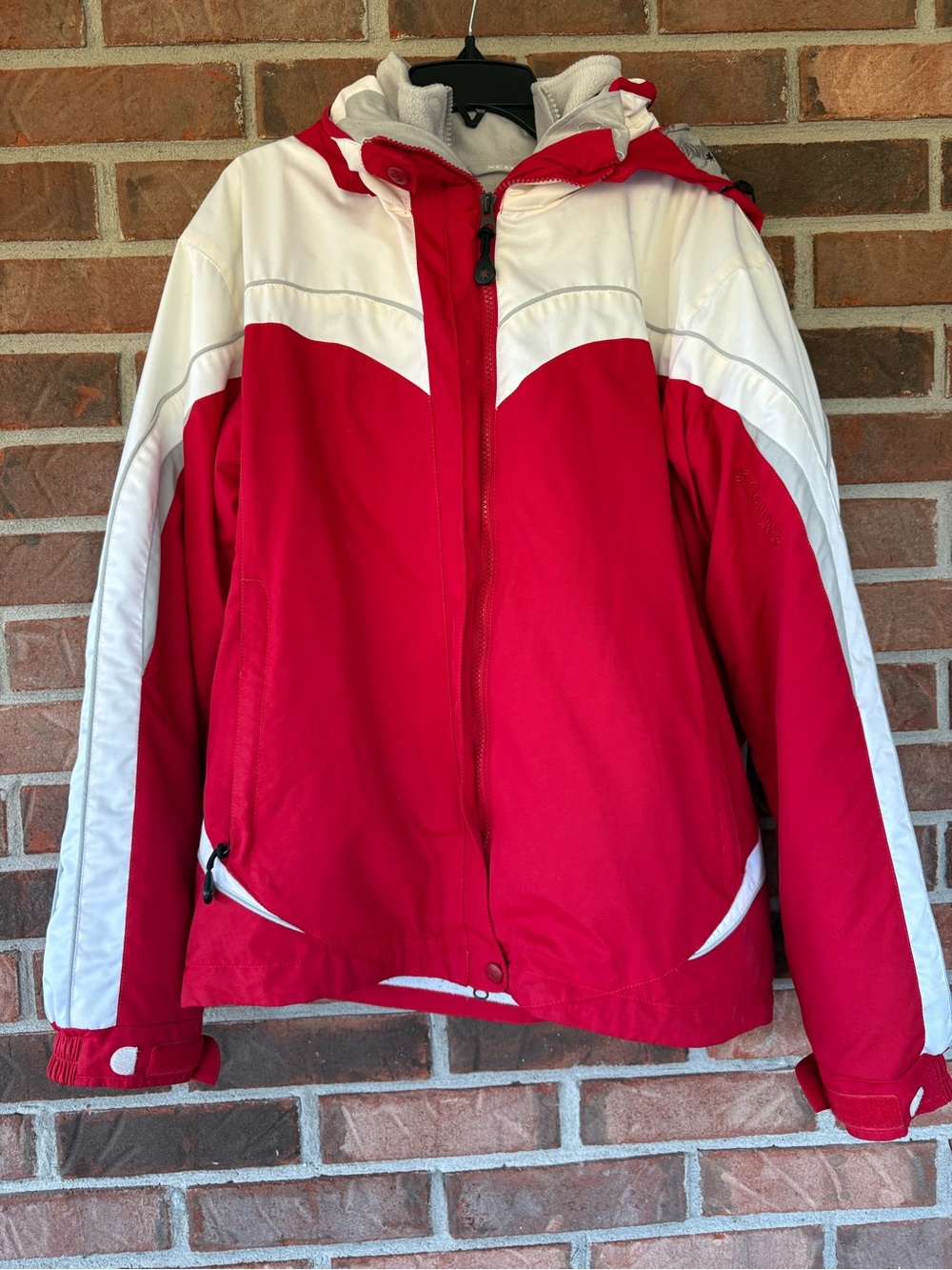 Columbia 2-1 Women's Hooded Ski jacket with removable fleece inner jacket